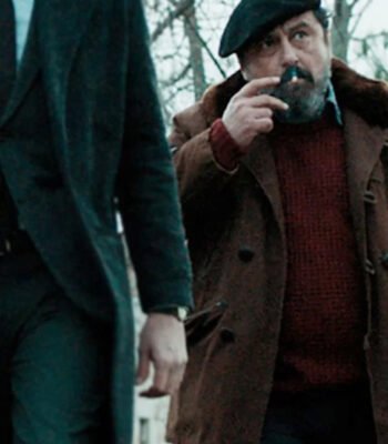 Money Heist Moscú Brown Leather Coat
