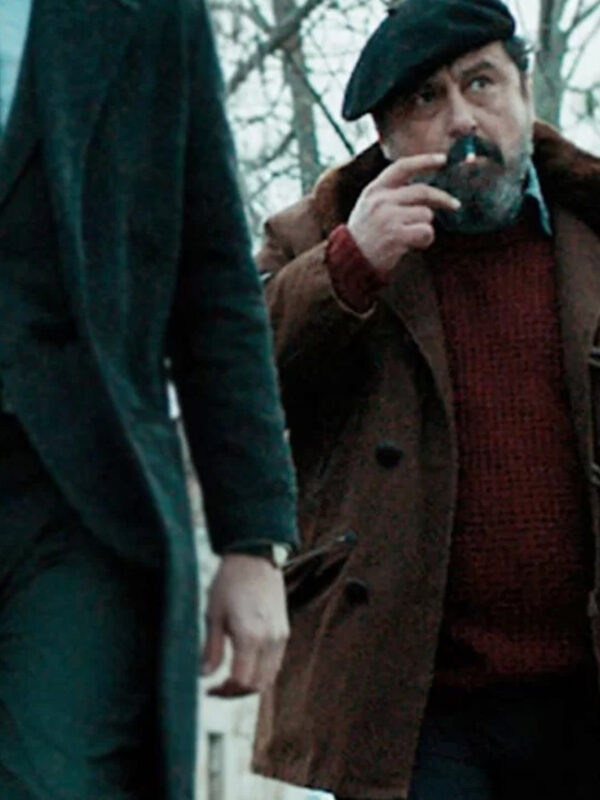 Money Heist Moscú Brown Leather Coat