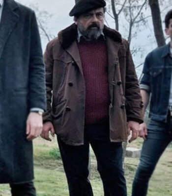 Money Heist Moscú Brown Leather Coat