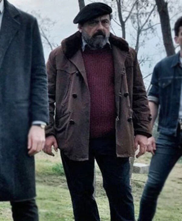 Money Heist Moscú Brown Leather Coat