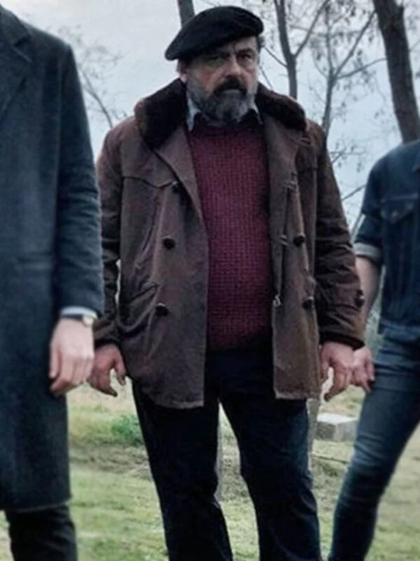 Money Heist Moscú Brown Leather Coat