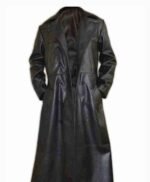 Morbius Dr Michael Black Leather Trench Coat