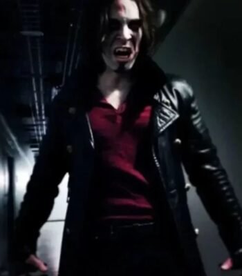 Morbius Dr Michael Black Leather Trench Coat