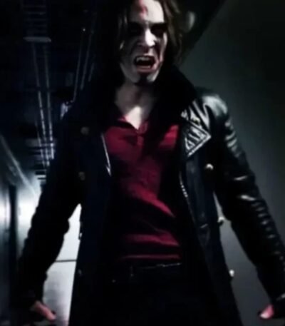 Morbius Dr Michael Black Leather Trench Coat