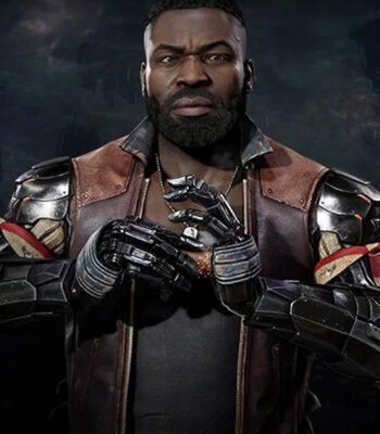 Mortal Kombat 11 Jax Leather Brown Vest