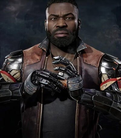 Mortal Kombat 11 Jax Leather Brown Vest