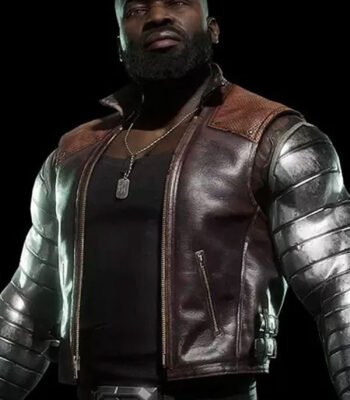 Mortal Kombat 11 Jax Leather Brown Vest