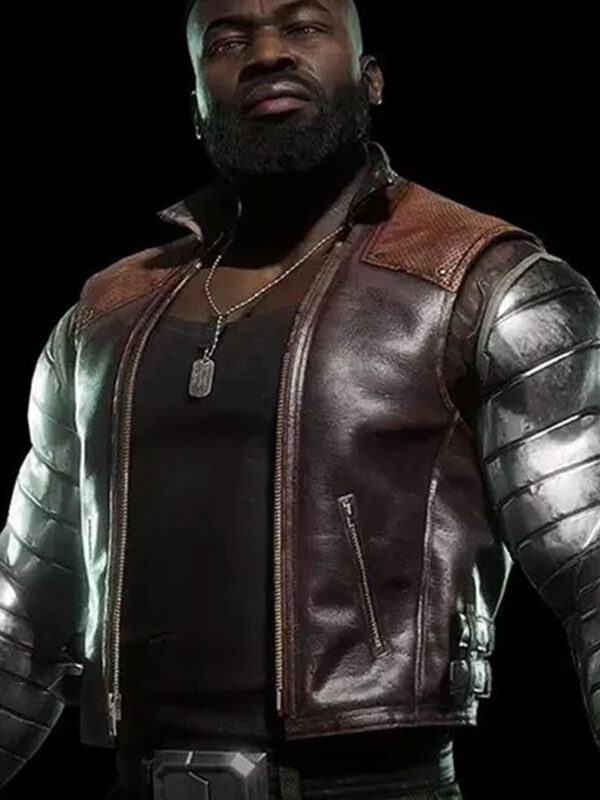 Mortal Kombat 11 Jax Leather Brown Vest