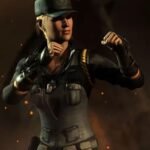 Mortal Kombat X Soldier Sonya Blade Black Leather Vest