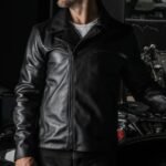Motorcycle Black Leather Jacket