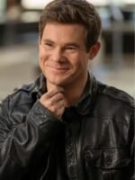 Movie The Out Laws 2023 Owen Browning Black Leather Jacket