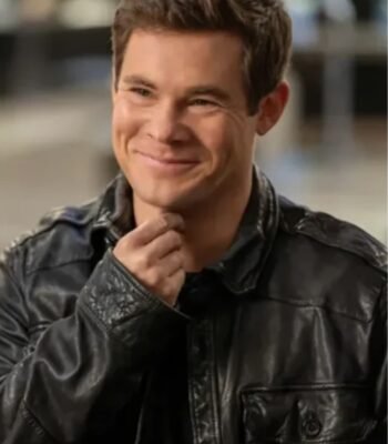 Movie The Out Laws 2023 Owen Browning Black Leather Jacket