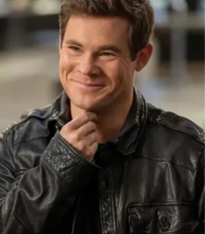 Movie The Out Laws 2023 Owen Browning Black Leather Jacket