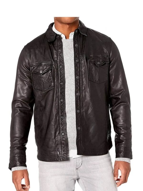 Mr Mazzara High School Musical S03 Black Leather Jacket