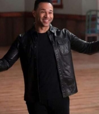Mr Mazzara High School Musical S03 Black Leather Jacket