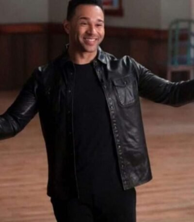 Mr Mazzara High School Musical S03 Black Leather Jacket