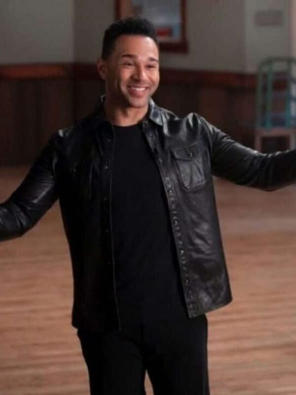 Mr Mazzara High School Musical S03 Black Leather Jacket