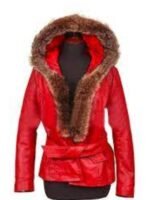 Mrs Claus The Christmas Chronicles Red Leather Jacket