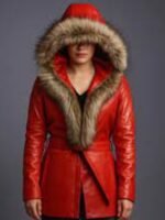 Mrs Claus The Christmas Chronicles Red Leather Jacket