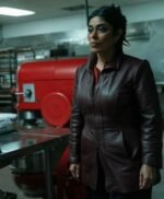 Ms. Marvel Nimra Bucha Maroon Leather Jacket