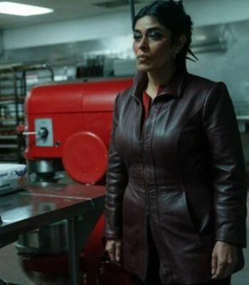 Ms. Marvel Nimra Bucha Maroon Leather Jacket