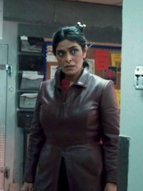 Ms. Marvel Nimra Bucha Maroon Leather Jacket