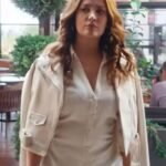 Müge Türkmen As the Crow Flies White Crop Jacket