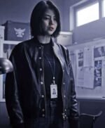 My Name Han So Hee Black Bomber Leather Jacket