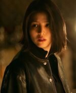 My Name Han So Hee Black Bomber Leather Jacket
