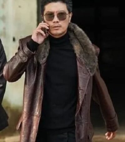 My Name Mu-jin Choi Brown Fur Collar Long Coat