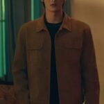 My Name Pil-do Jeon Brown Suede Trucker Jacket
