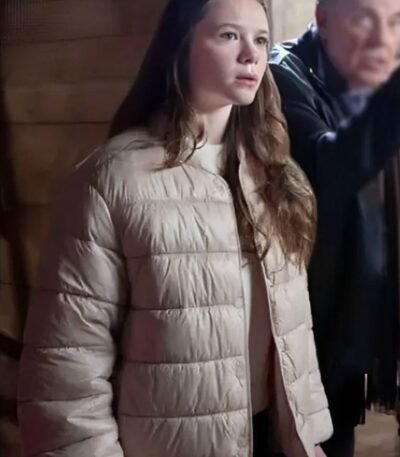 Mystery on Mistletoe Lane 2023 Juliette Hawk Puffer Jacket