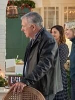 Mystery on Mistletoe Lane Fred Henderson Black Leather Jacket