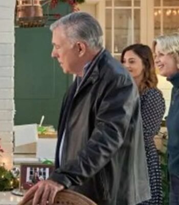 Mystery on Mistletoe Lane Fred Henderson Black Leather Jacket