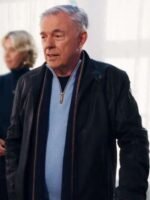 Mystery on Mistletoe Lane Fred Henderson Black Leather Jacket
