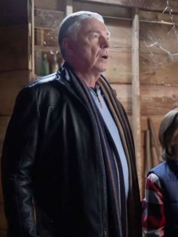 Mystery on Mistletoe Lane Fred Henderson Black Leather Jacket