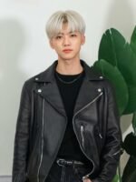 NCT Jaemin Black Leather Jacket