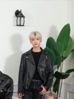 NCT Jaemin Black Leather Jacket