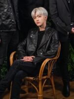 NCT Jaemin Black Leather Jacket