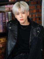NCT Jaemin Black Leather Jacket