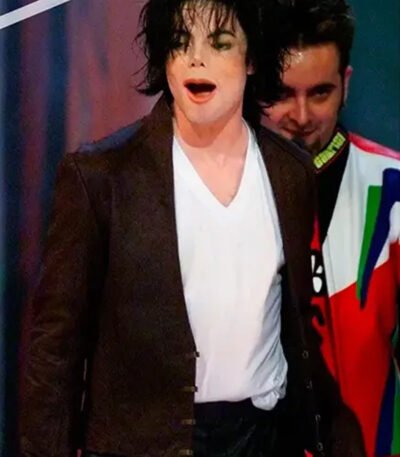 NSync and Michael Jackson 2001 Brown Jacket