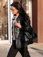 NYC Bella Hadid Black Leather Jacket