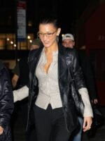 NYC Bella Hadid Black Leather Jacket