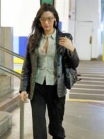 NYC Bella Hadid Black Leather Jacket