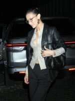 NYC Bella Hadid Black Leather Jacket
