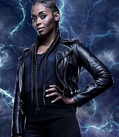 Nafessa Williams Black Lightning Leather Costume Jacket