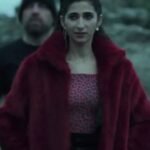 Nairobi Money Heist Fur Collar Maroon Shearling Jacket