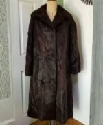 Nash Vintage Mink Fur Dark Brown Coat
