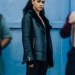 Nathalie Emmanuel Army of Thieves Leather Jacket