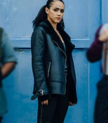 Nathalie Emmanuel Army of Thieves Leather Jacket